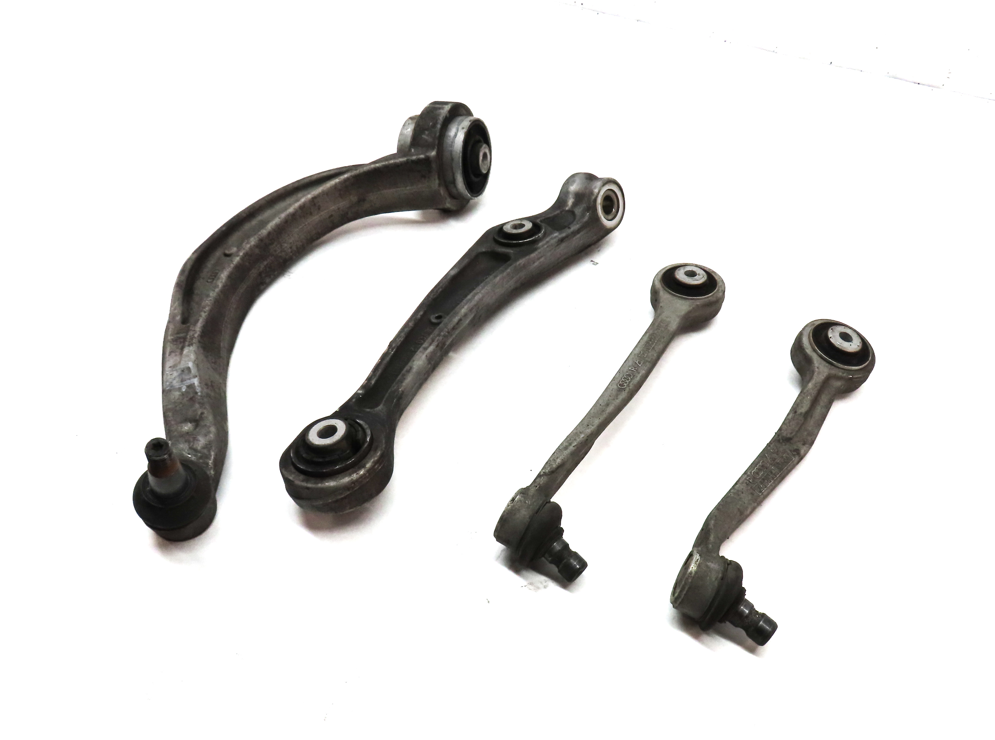 2009-2017 AUDI Q5 (8R) FRONT RIGHT PASSENGER FORWARD REARWARD CONTROL ARM SET 4 — exact item pictured